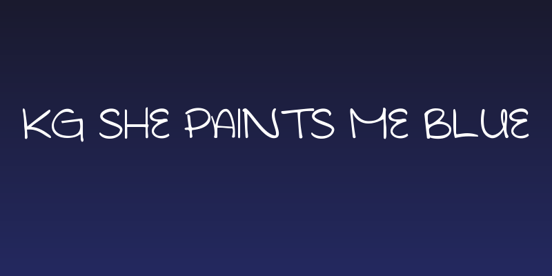 KG She Paints Me Blue Social Header