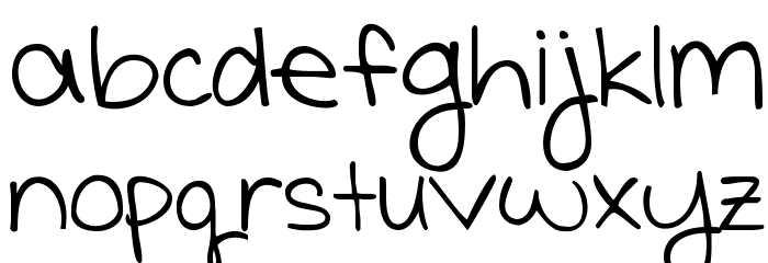 KG She Paints Me Blue Font LOWERCASE