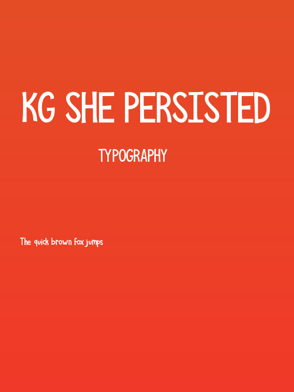 KG She Persisted Poster
