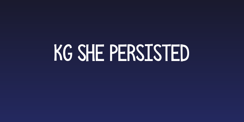KG She Persisted Social Header