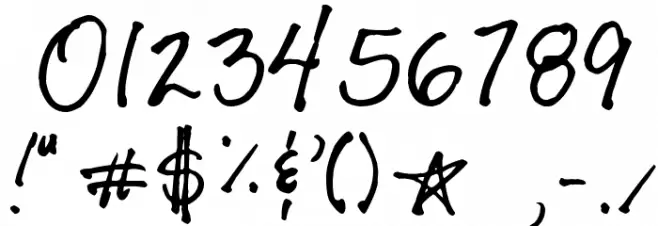 KG Shelter Me Font OTHER CHARS