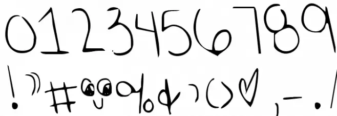 KG Shining Like Stars Font OTHER CHARS