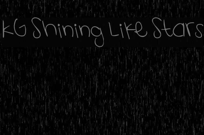 KG Shining Like Stars Example 2