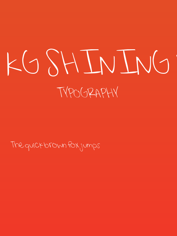 KG Shining Like Stars Poster