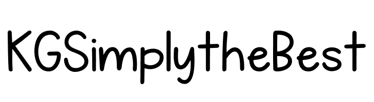 KG Simply the Best  font caratteri gratis