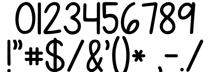 KG Simply the Best Font OTHER CHARS