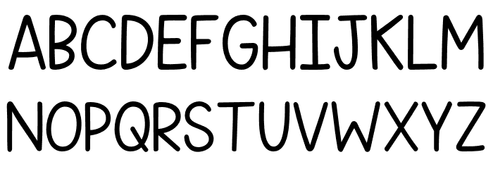 KG Simply the Best Font UPPERCASE