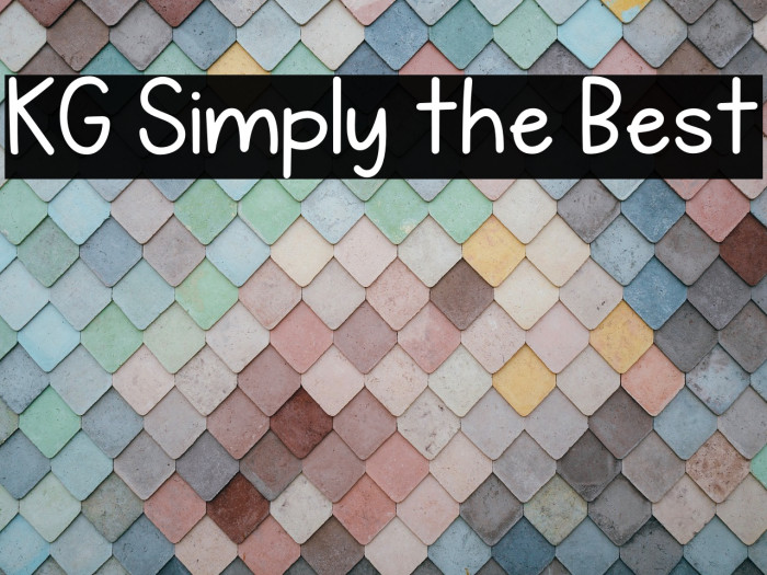 KG Simply the Best Example 1