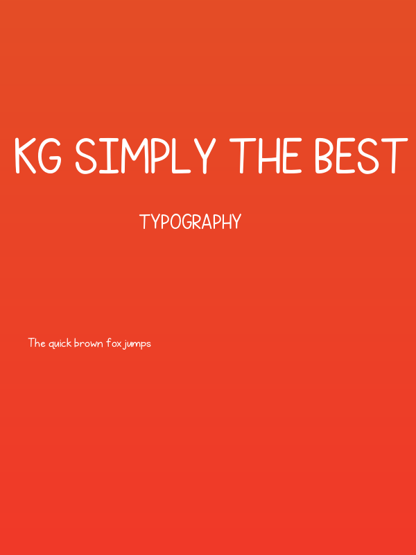 KG Simply the Best Poster