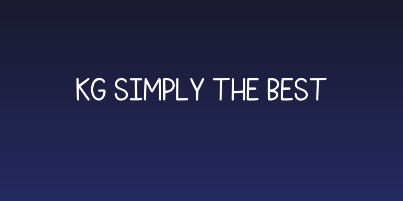 KG Simply the Best Social Header