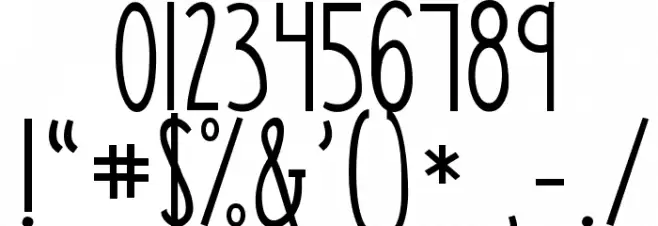 KG Skinny Latte Font OTHER CHARS