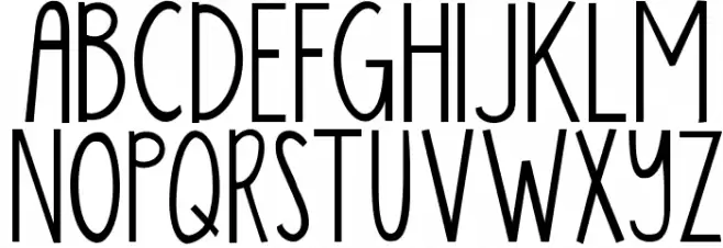 KG Skinny Latte Schriftart Groß