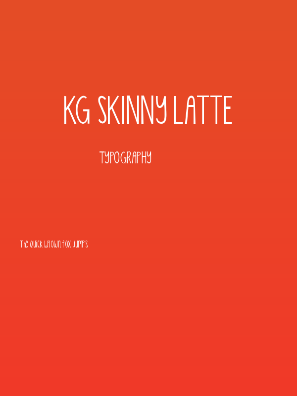 KG Skinny Latte Poster