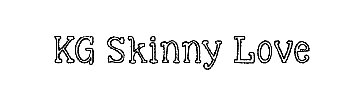 KG Skinny Love Font