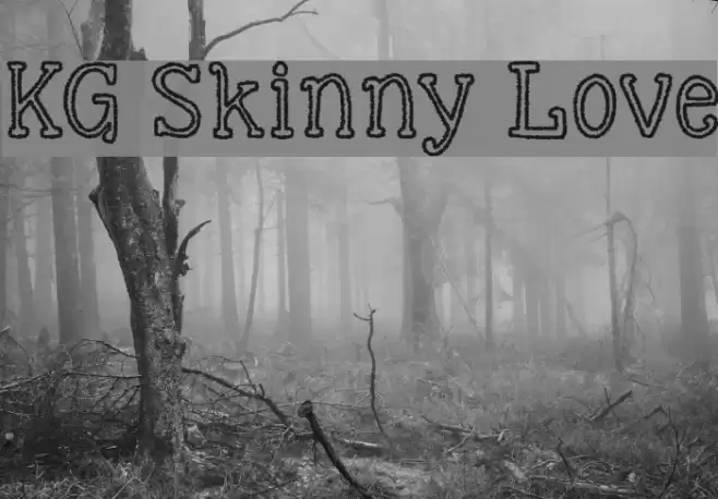 KG Skinny Love Font examples