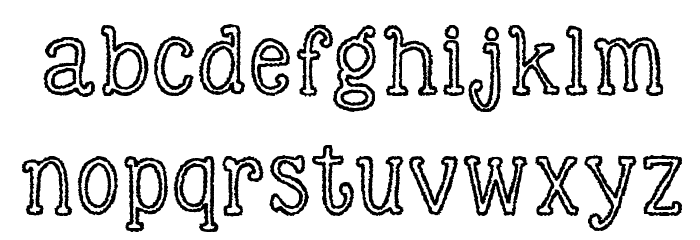 KG Skinny Love Font LOWERCASE