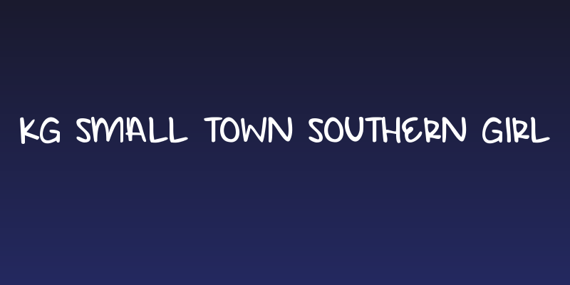 KG Small Town Southern Girl Social Header