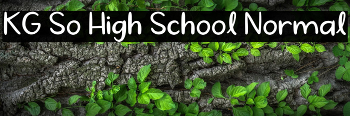 KG So High School Normal Example 1