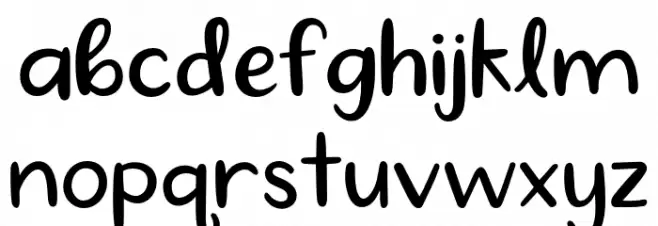 KG So High School Normal Font LOWERCASE