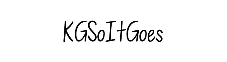 KG So It Goes  Descarca Fonturi Gratis