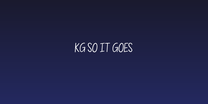 KG So It Goes Social Header