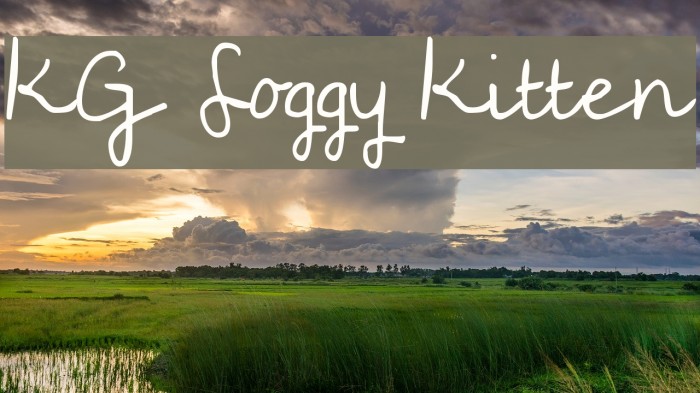 KG Soggy Kitten Font examples