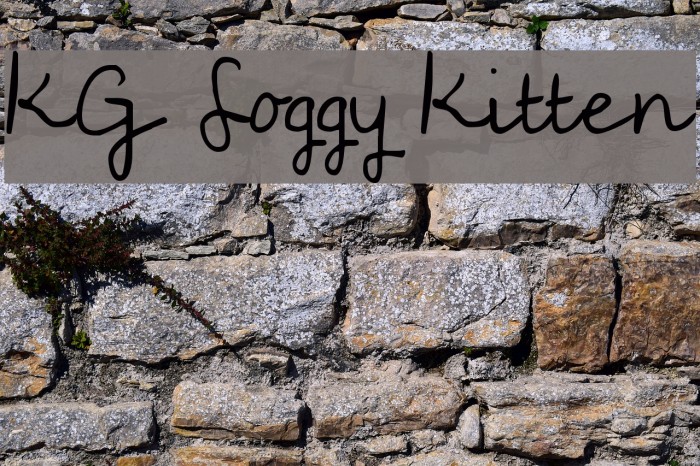 KG Soggy Kitten Font examples