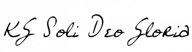 KG Soli Deo Gloria  フリーフォントのダウンロード