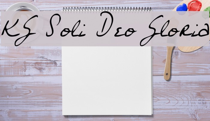 KG Soli Deo Gloria Example 2