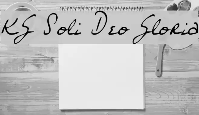 KG Soli Deo Gloria Font examples