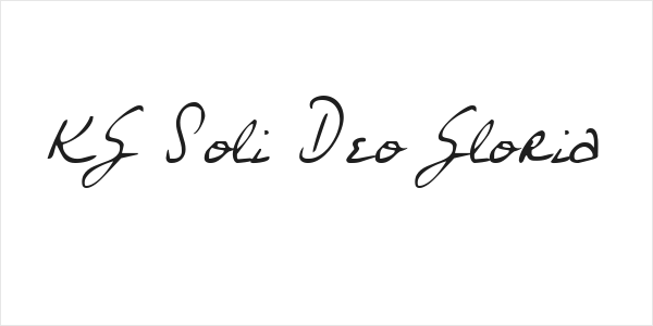KG Soli Deo Gloria Logo