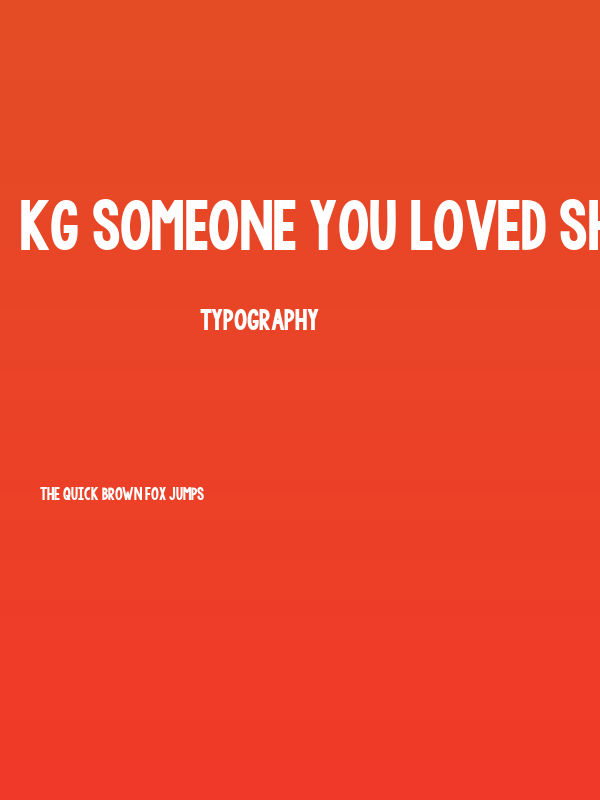 KG Someone You Loved Shadow Poster
