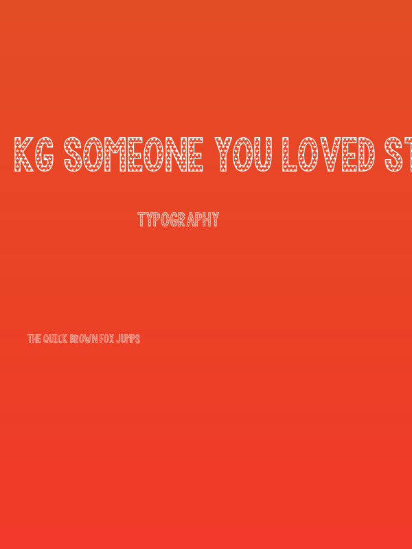 KG Someone You Loved Stars Poster