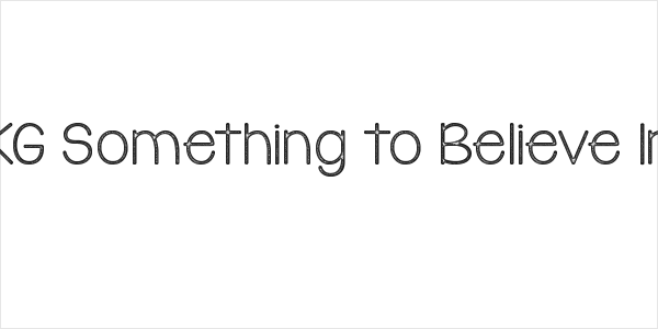 KG Something to Believe In Logo