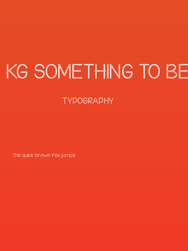 KG Something to Believe In Poster