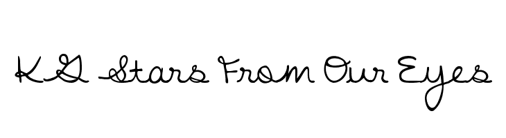 KG Stars From Our Eyes  font caratteri gratis