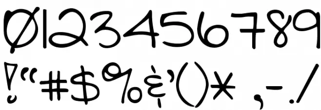 KG Stars From Our Eyes Font OTHER CHARS