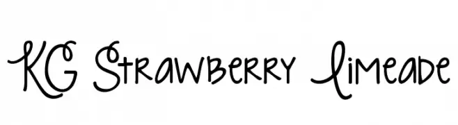 KG Strawberry Limeade  フリーフォントのダウンロード