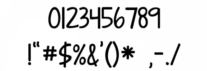 KG Strawberry Limeade Font OTHER CHARS