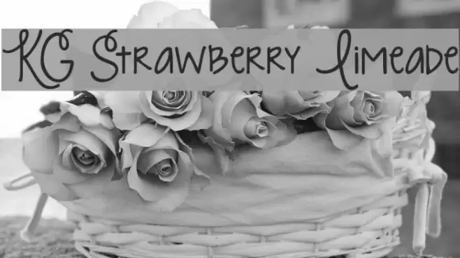 KG Strawberry Limeade Font examples