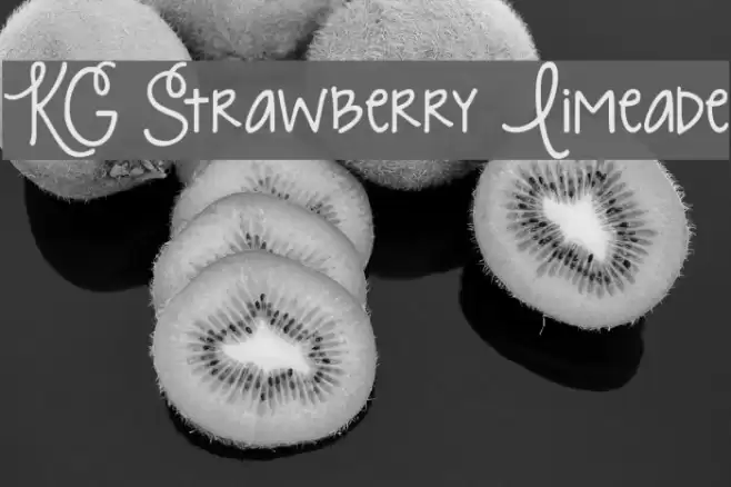 KG Strawberry Limeade Font examples