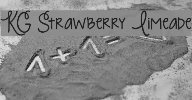 KG Strawberry Limeade Font examples