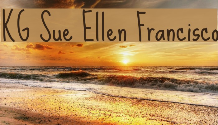 KG Sue Ellen Francisco Font examples