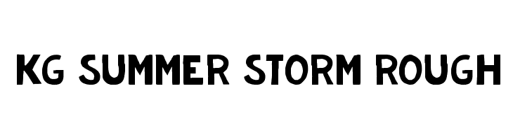 KG Summer Storm Rough फ़ॉन्ट