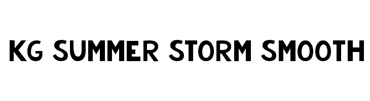 KG Summer Storm Smooth  フリーフォントのダウンロード