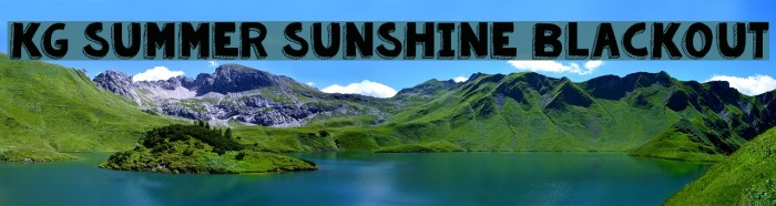 KG Summer Sunshine Blackout Font examples