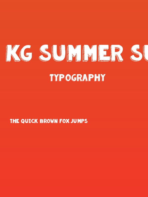KG Summer Sunshine Blackout Poster