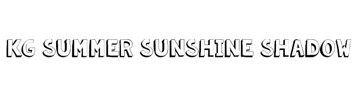 KG Summer Sunshine Shadow  les polices de caractères gratuit tlcharger