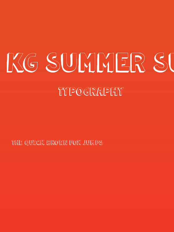 KG Summer Sunshine Shadow Poster