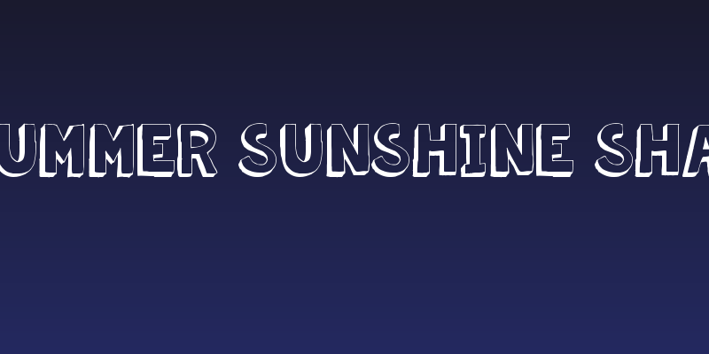KG Summer Sunshine Shadow Social Header